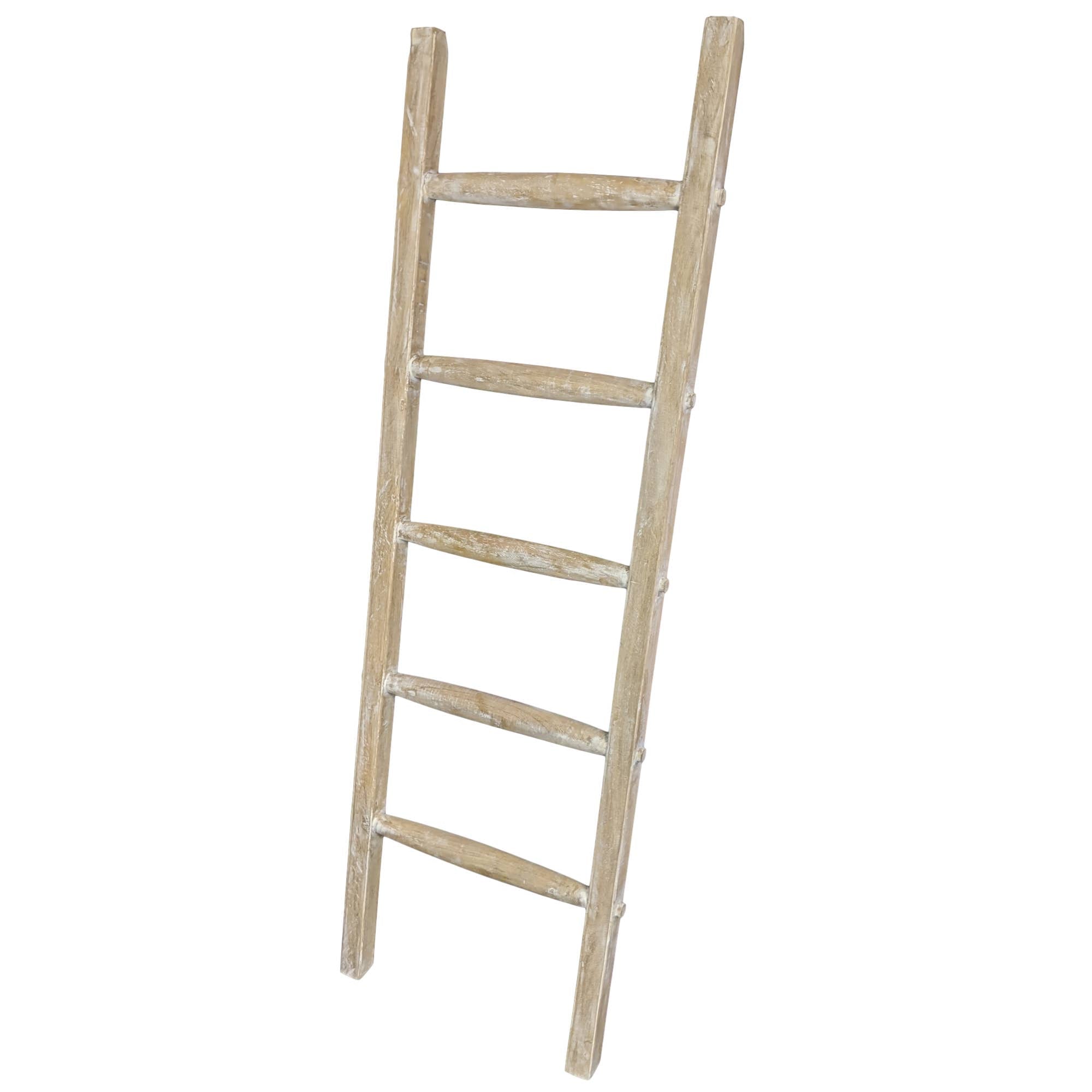 Transversal Solid Mango Wood Towel/Blanket Ladder