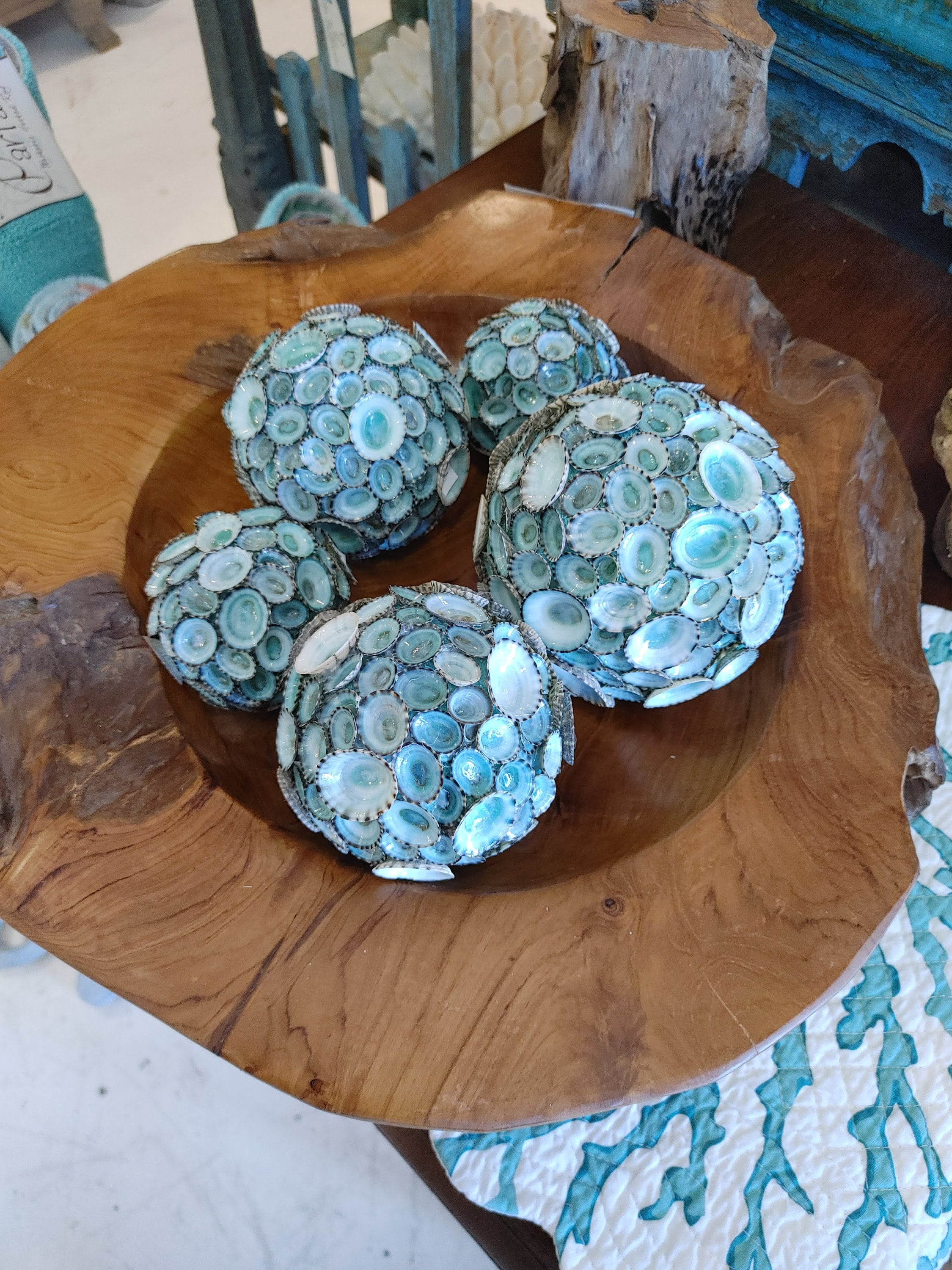 Blue Green Limpet Sphere Ball