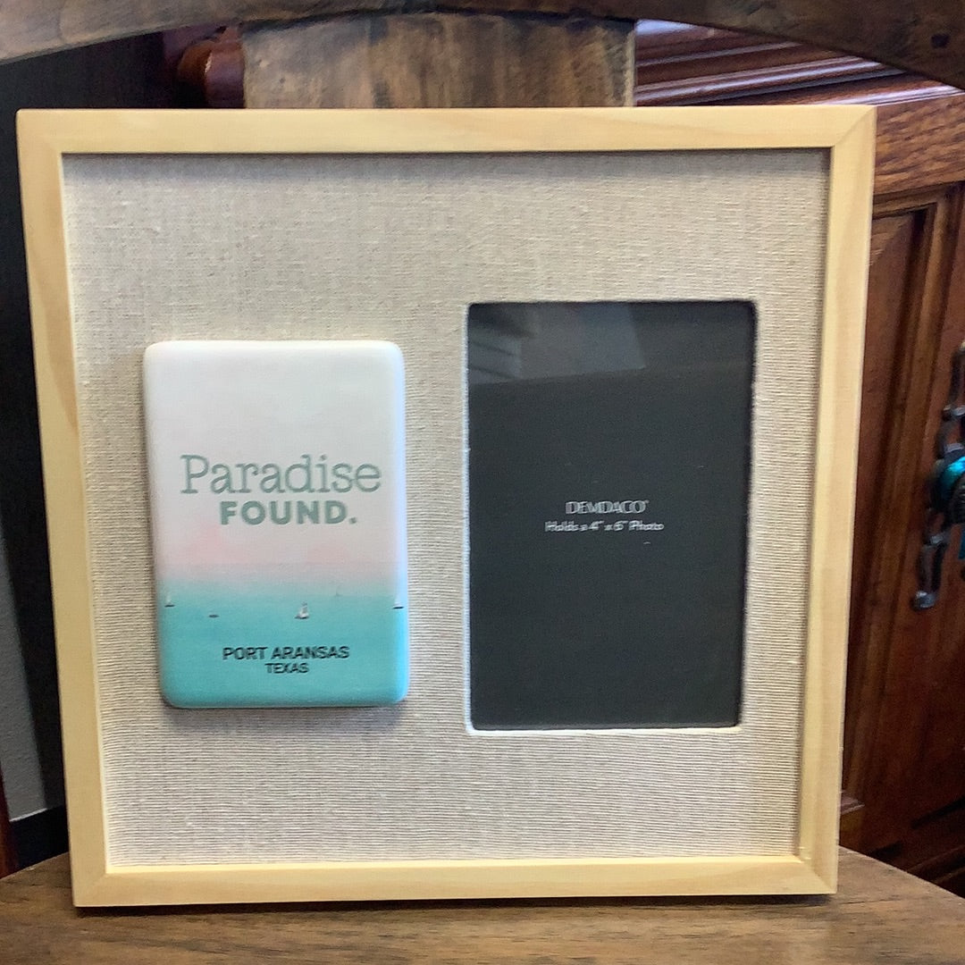 Port Aransas Picture Frame with Tile