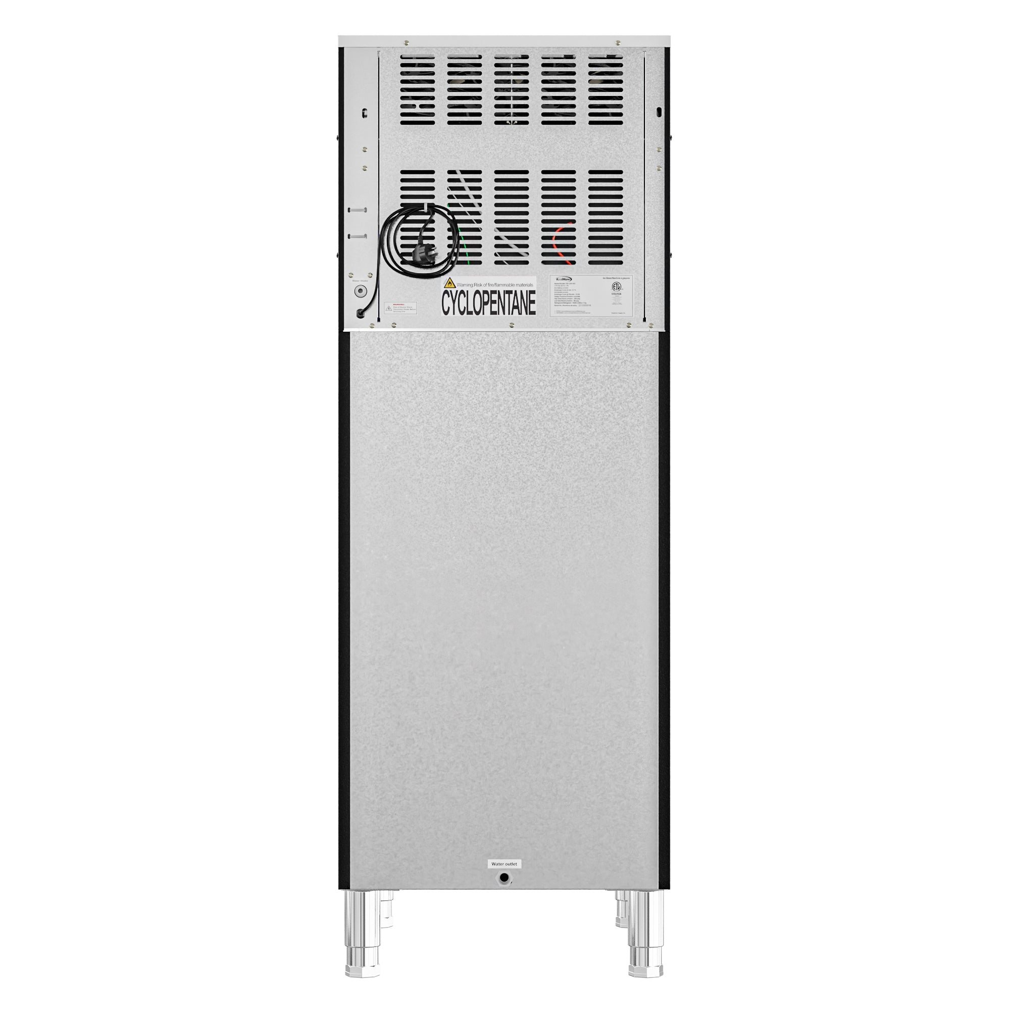 25 in. Stainless-Steel Commercial Ice Maker with Full Cube Production, 420 Lbs/24h KM-CIM-400