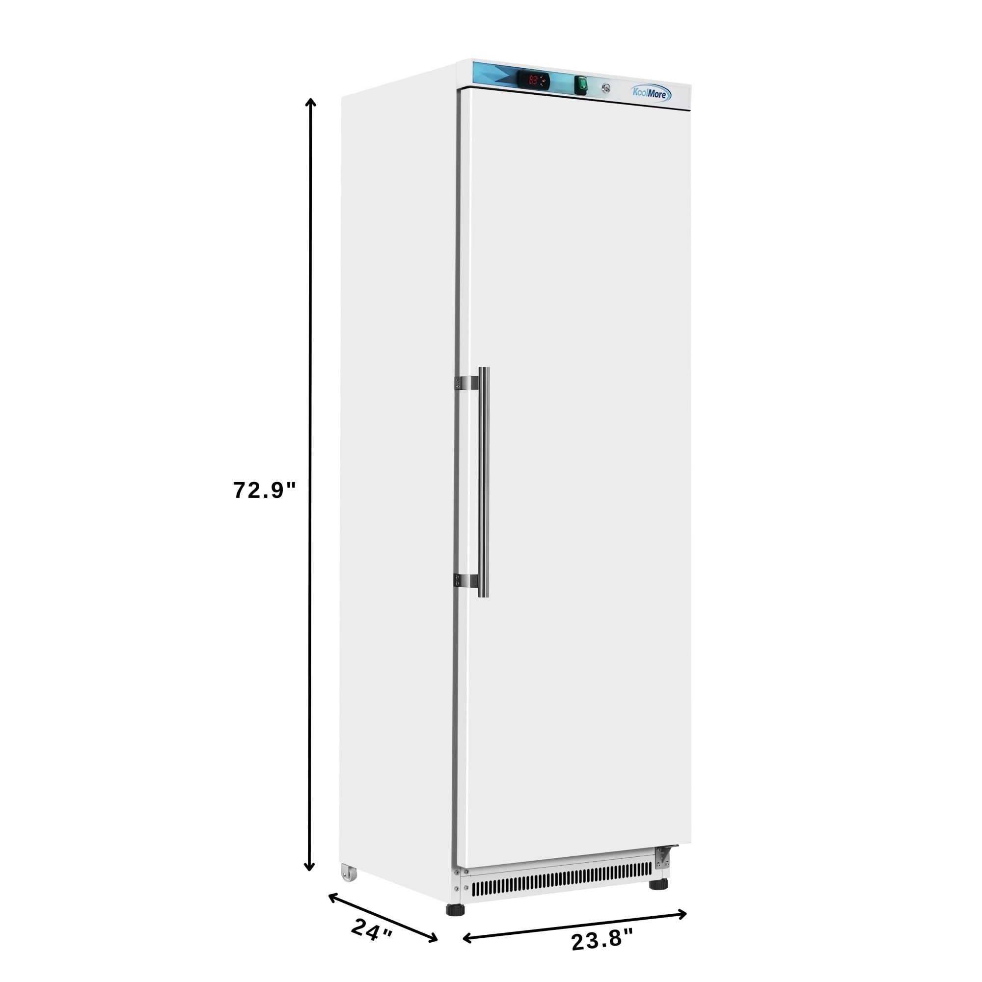 12 Cu. ft. Commercial Reach-in Refrigerator in White with Manual Defrost (KM-RMD12WH)