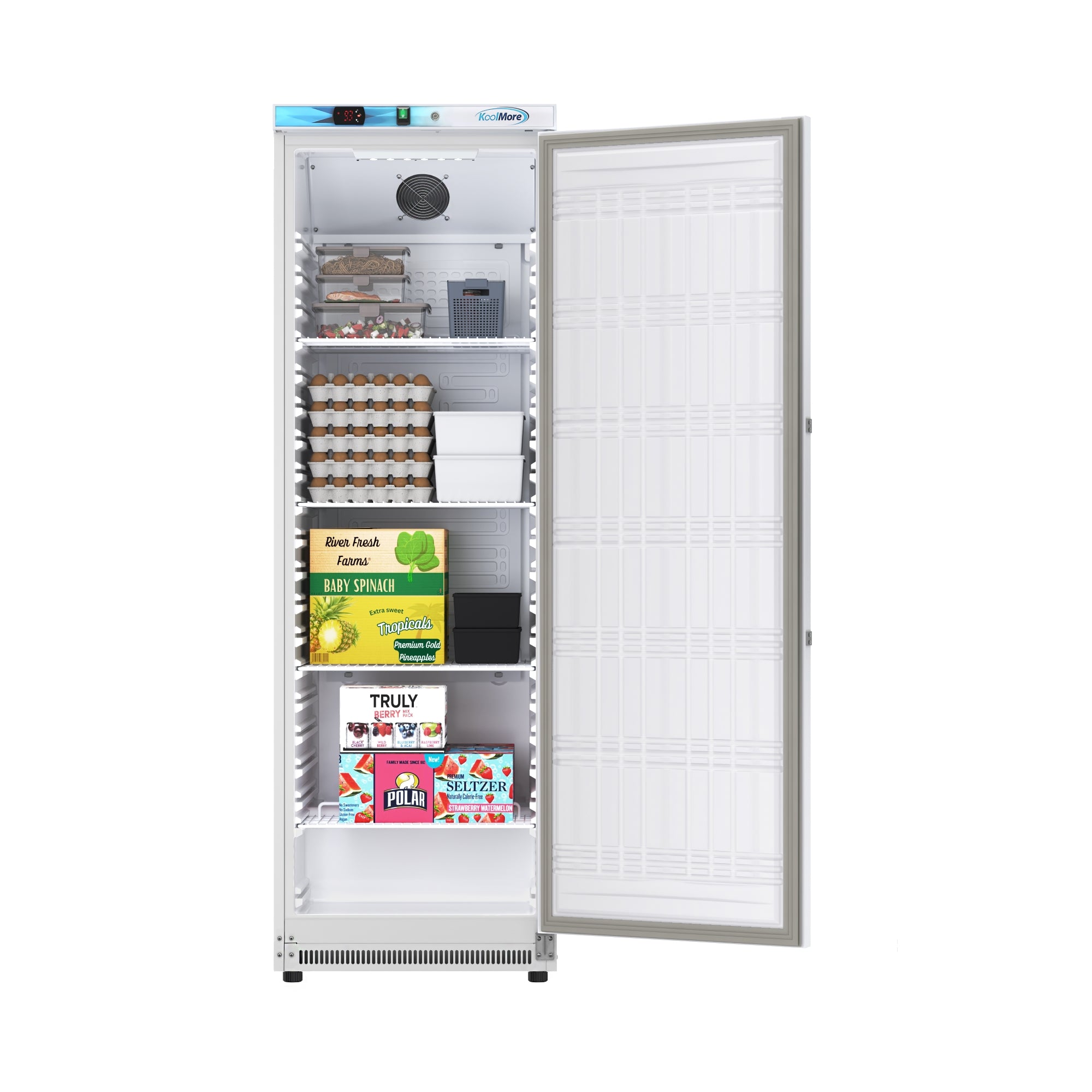 12 Cu. ft. Commercial Reach-in Refrigerator in White with Manual Defrost (KM-RMD12WH)