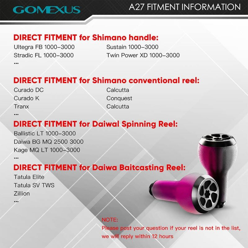 Gomexus TPE Reel Power Knob 27mm A27