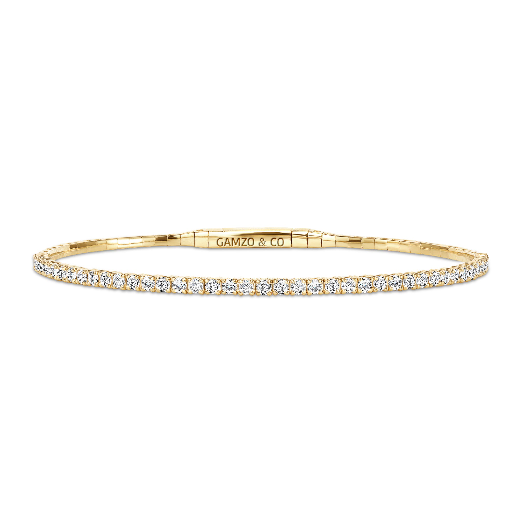 Diamond Bangle - Round Natural Diamond Bracelet