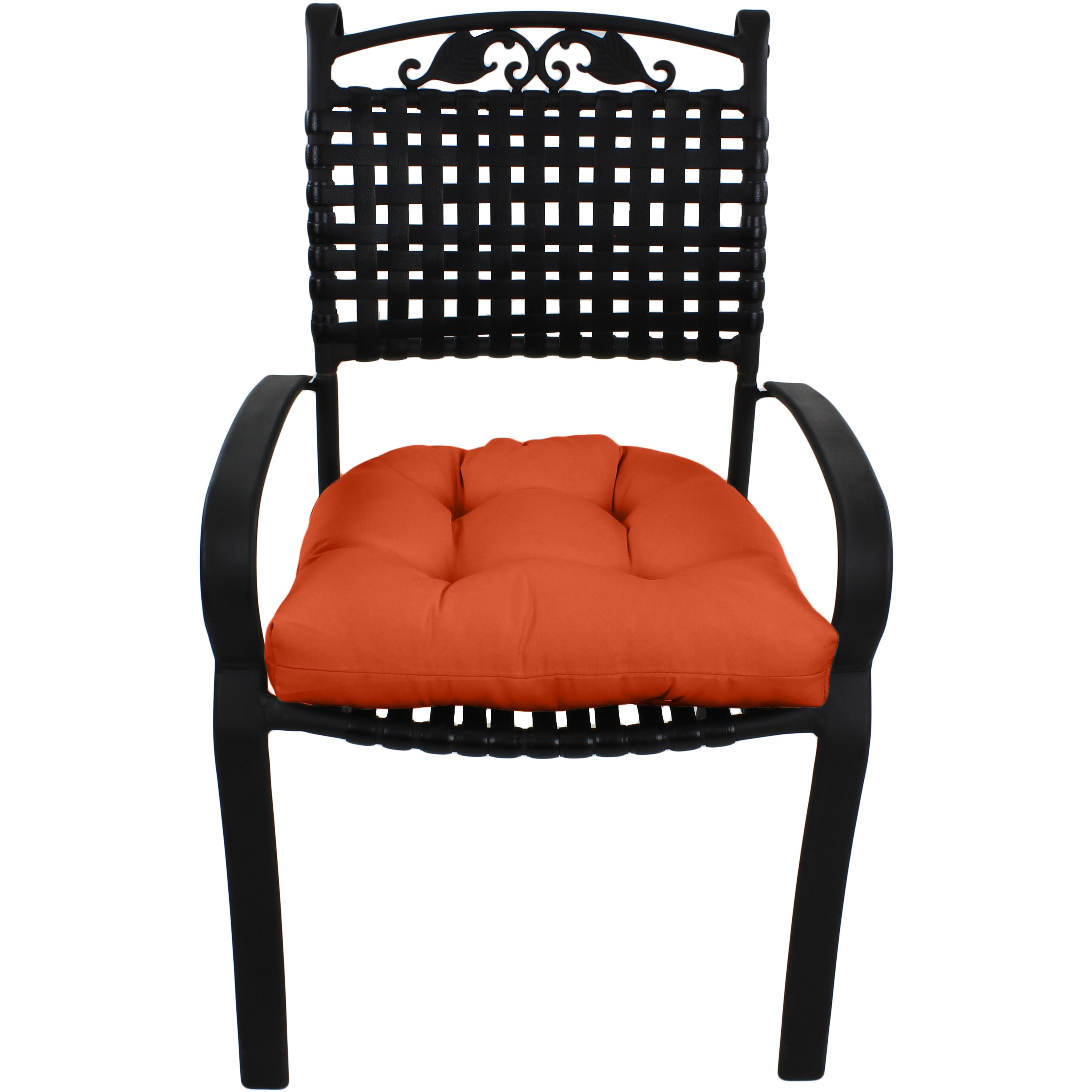 Orange Indoor / Outdoor Seat Cushion Patio D Cushion