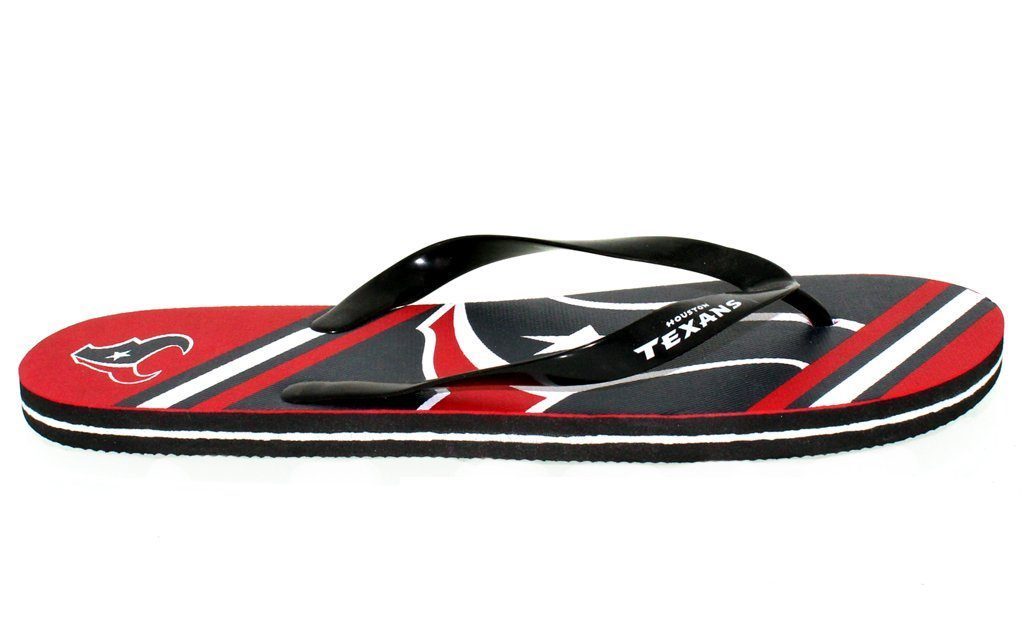 Houston Texans Big Logo Flip Flops