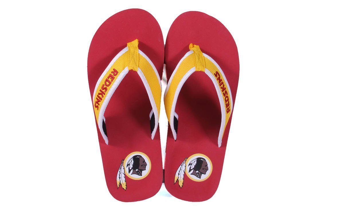 Washington Redskins Contour Flip Flops