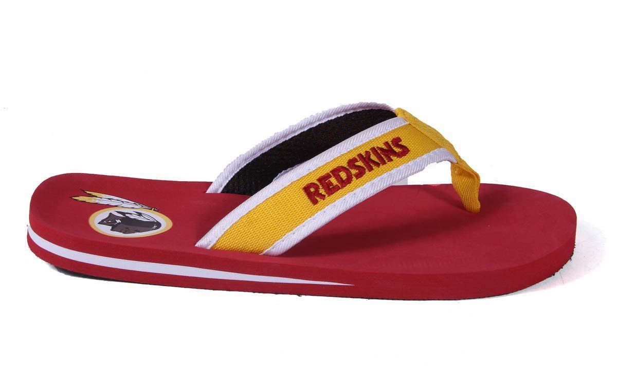 Washington Redskins Contour Flip Flops