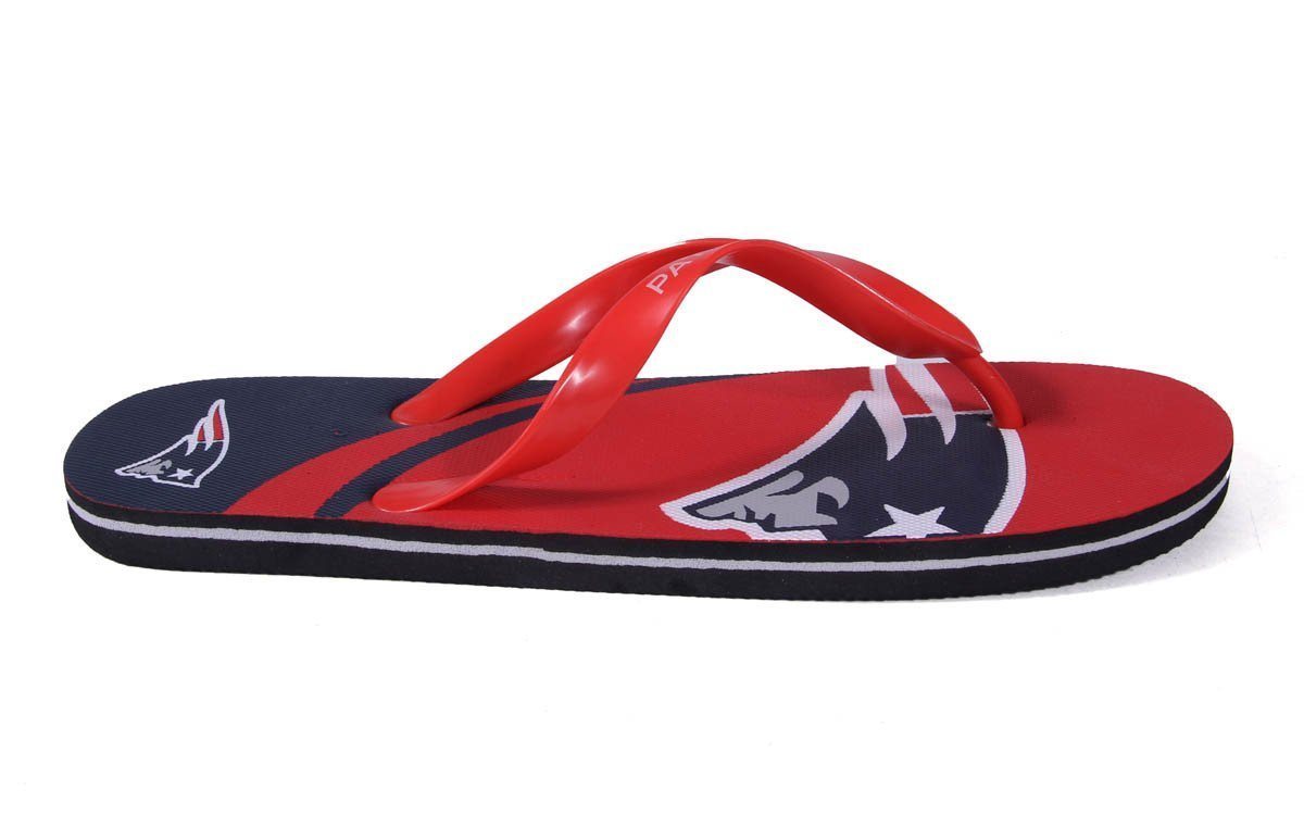 New England Patriots Big Logo Flip Flops