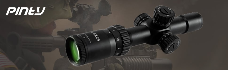 Pinty 1-4x24 First Focal Plane FFP Rifle Scope