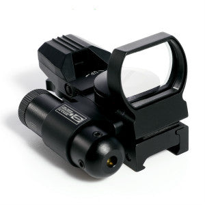 Pinty red dot sight with red laser sight