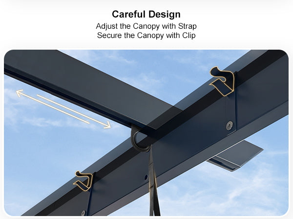 PURPLE LEAF Retractable Pergola