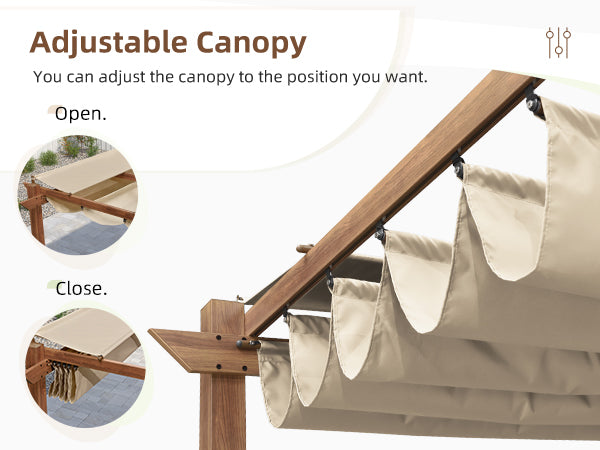 PURPLE LEAF Retractable Pergola