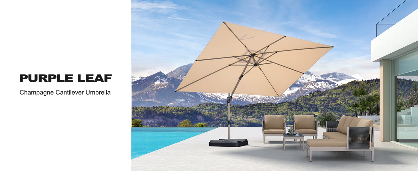 PURPLE-LEAF-Champagne-Cantilever-Umbrella