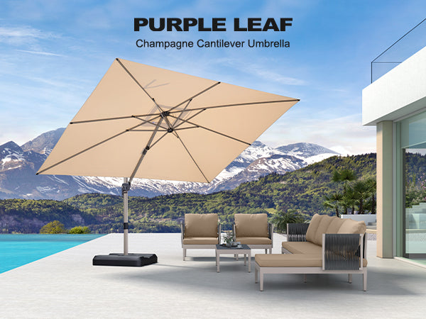 PURPLE-LEAF-Champagne-Cantilever-Umbrella