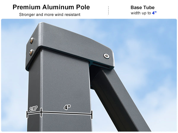 PURPLE-LEAF-Patio Sydney Style Umbrella-Premium-Aluminum-Poles