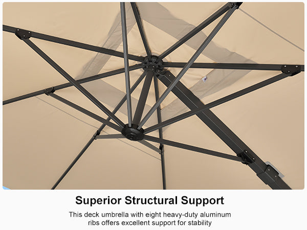 PURPLE-LEAF-Patio Sydney Style Umbrella-Eight-Aluminum-Ribs