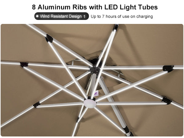 PURPLE-LEAF-Eight-Auminum-Umbrella-Ribs