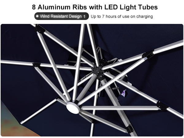 PURPLE-LEAF-Eight-Auminum-Umbrella-Ribs