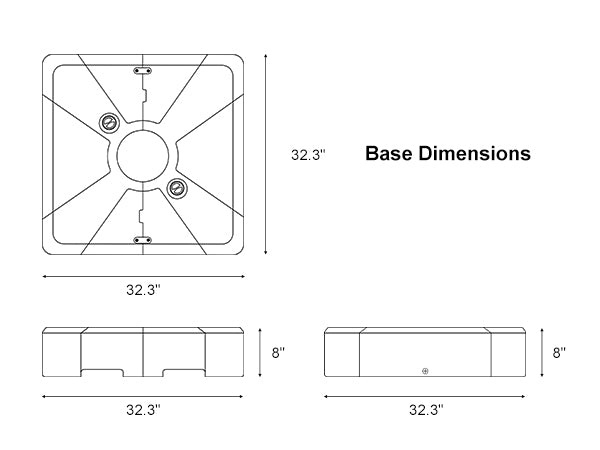 PURPLE-LEAF-ZYCJBASE-1N-Base-Dimensions