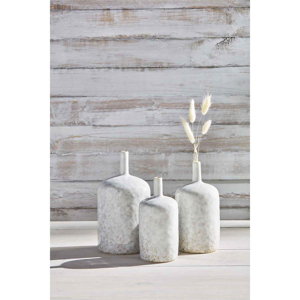 Lg Reactive Long Neck Vase by Mud Pie