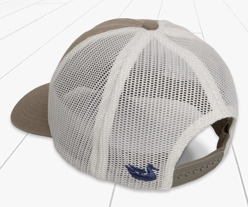 Trucker Hat Posted Lands in Burnt Taupe by Southern Marsh