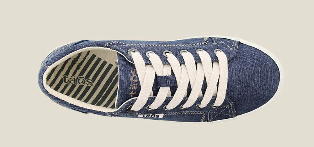 Star in Blue Washed Canvas by Taos Footwear