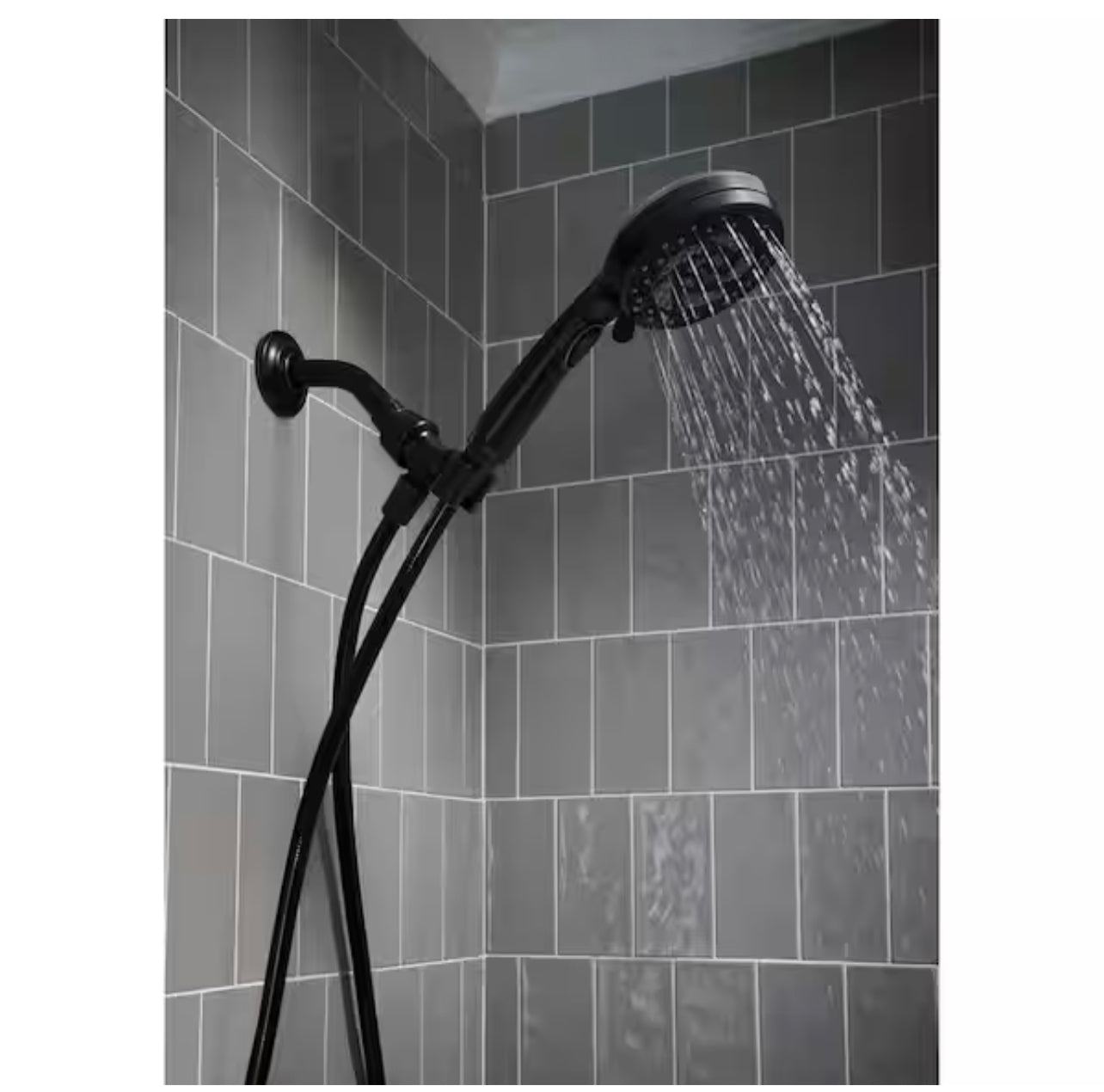 Moen Propel 5 Spray 4.5 in. Single Wall Mount Low Flow Handheld Adjustable Shower Head in Mediterranean Bronze Damaged Box