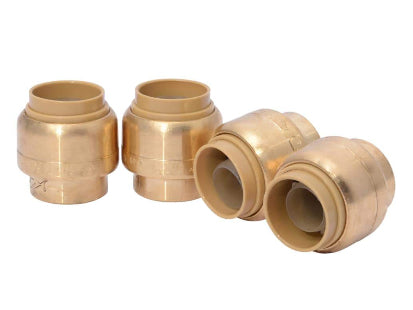 SharkBite 1/2 in. Push-to-Connect Brass End Stop Fitting Pro Pack (4-Pack) DAMAGED BOX