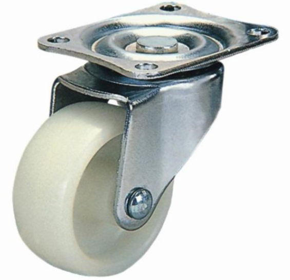 White 3 Inch Swivel Caster