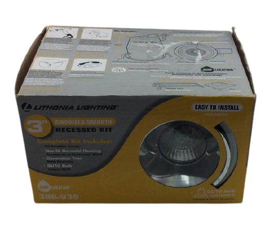 Lithonia Lighting 3 inch Matte White Recessed Open Light Kit Damaged Box