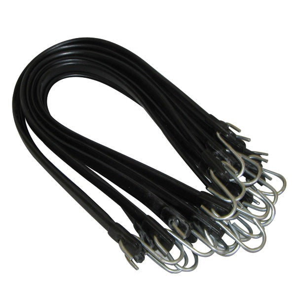 10 Piece 9 Inch Rubber Tie Down