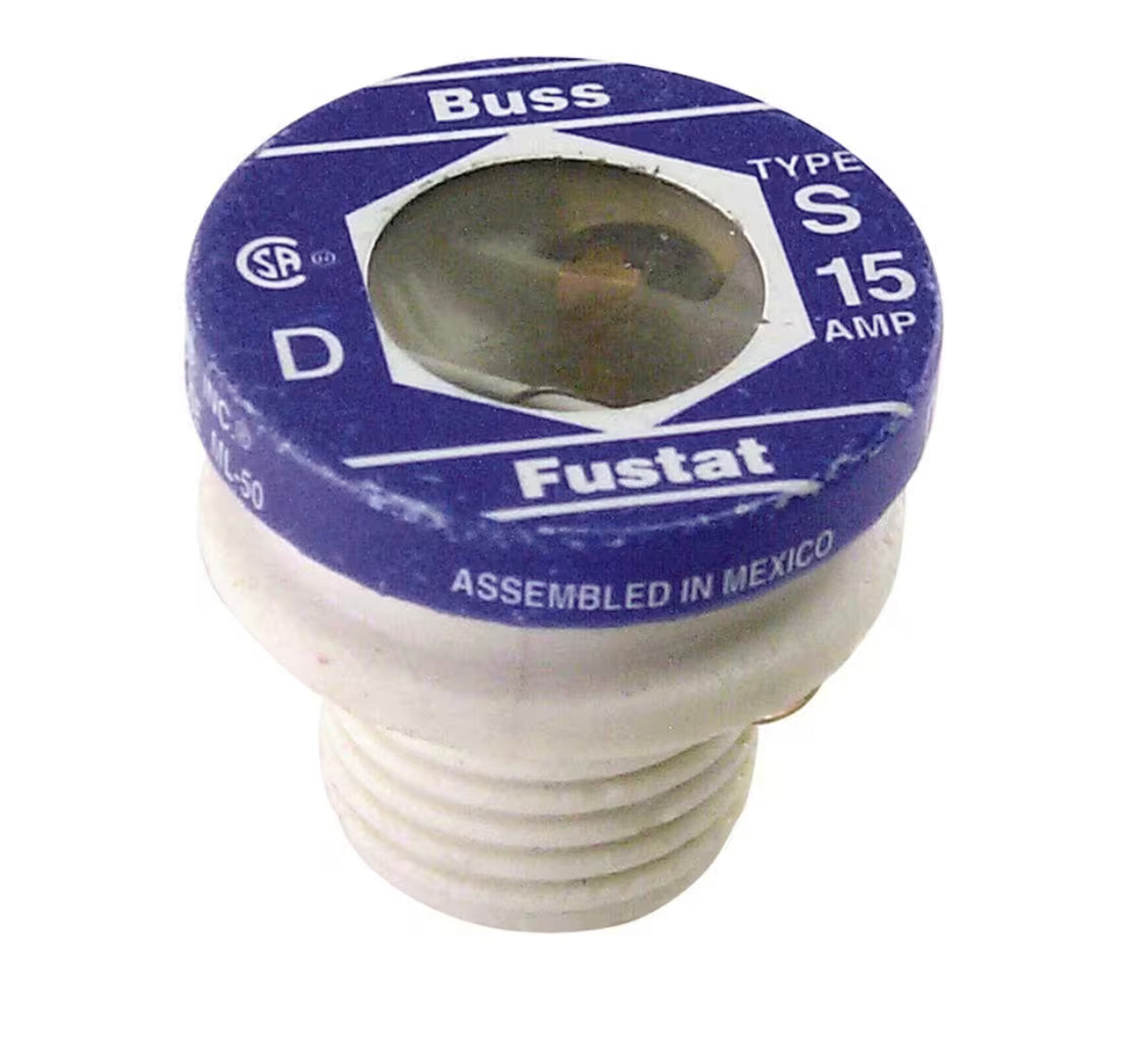 Cooper Bussmann S Series 15 Amp Plug Fuses (2-Pack) Damaged Box