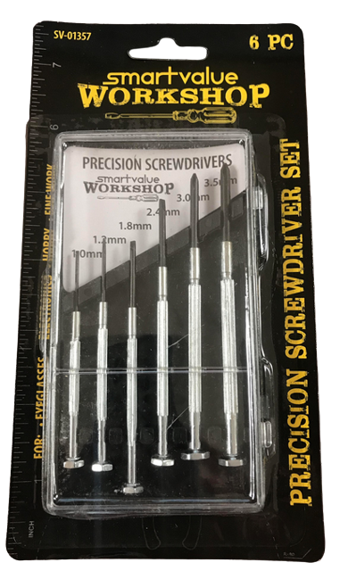 Smart Value Workshop 6pcs Precision Screwdriver Set