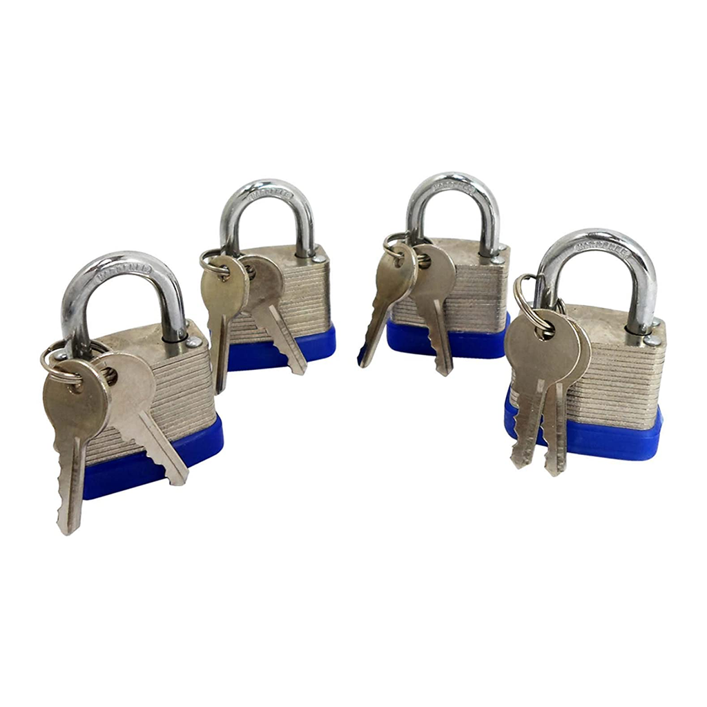 4 Piece 30mm Laminated Padlocks