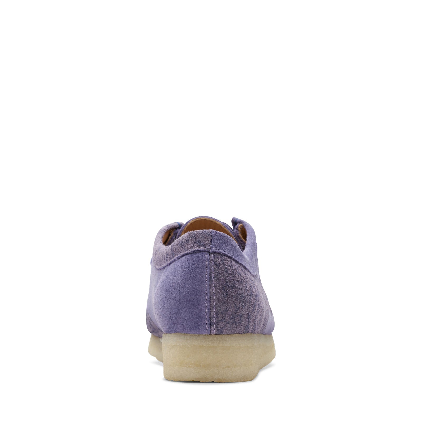 Clarks Wallabee 26172728 Womens Purple Suede Oxfords & Lace Ups Casual Shoes