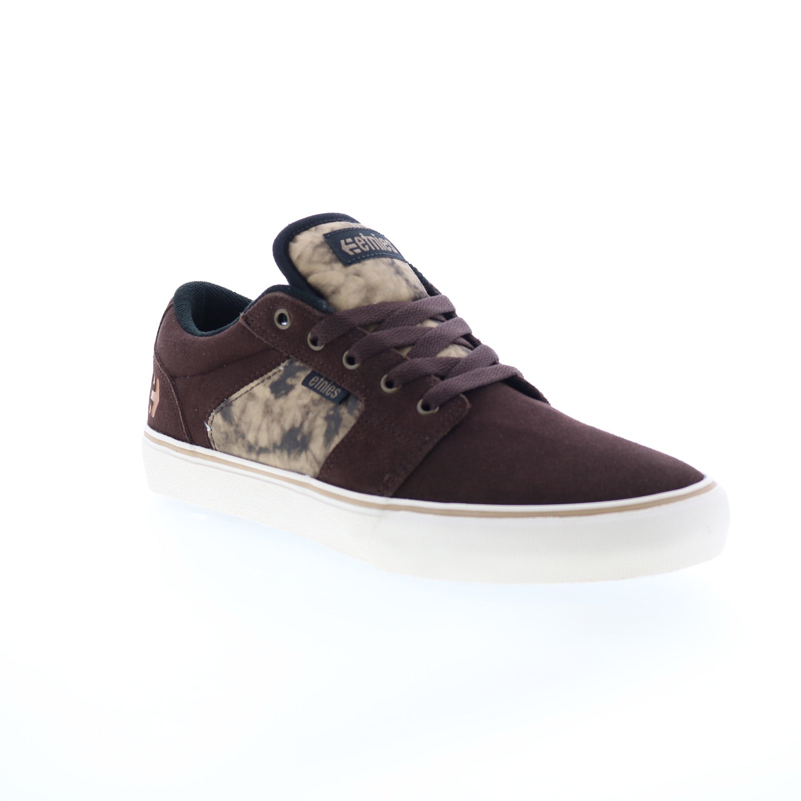 Etnies Barge LS 4101000351216 Mens Brown Suede Skate Inspired Sneakers Shoes