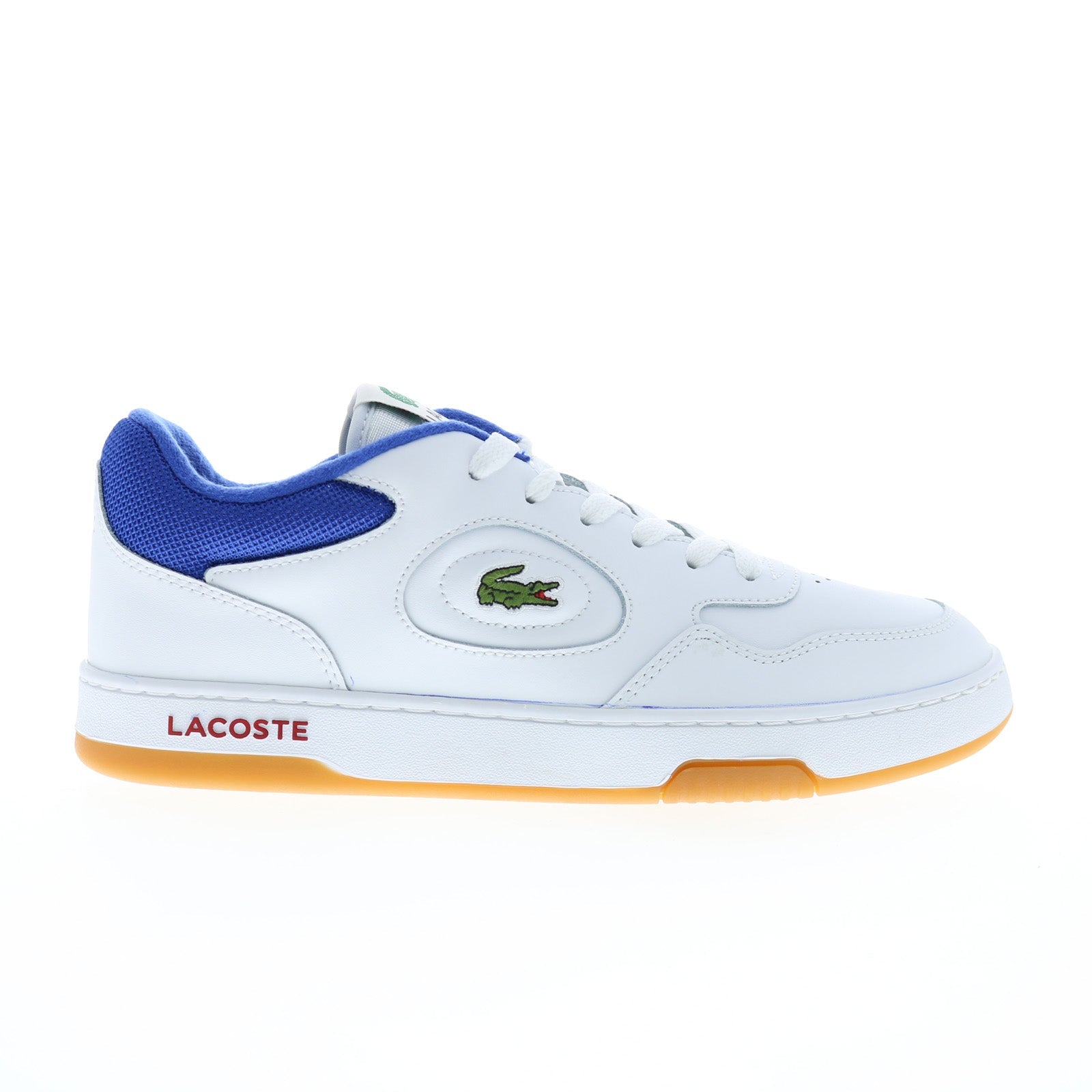 Lacoste Lineset 124 1 SMA Mens White Leather Lifestyle Sneakers Shoes