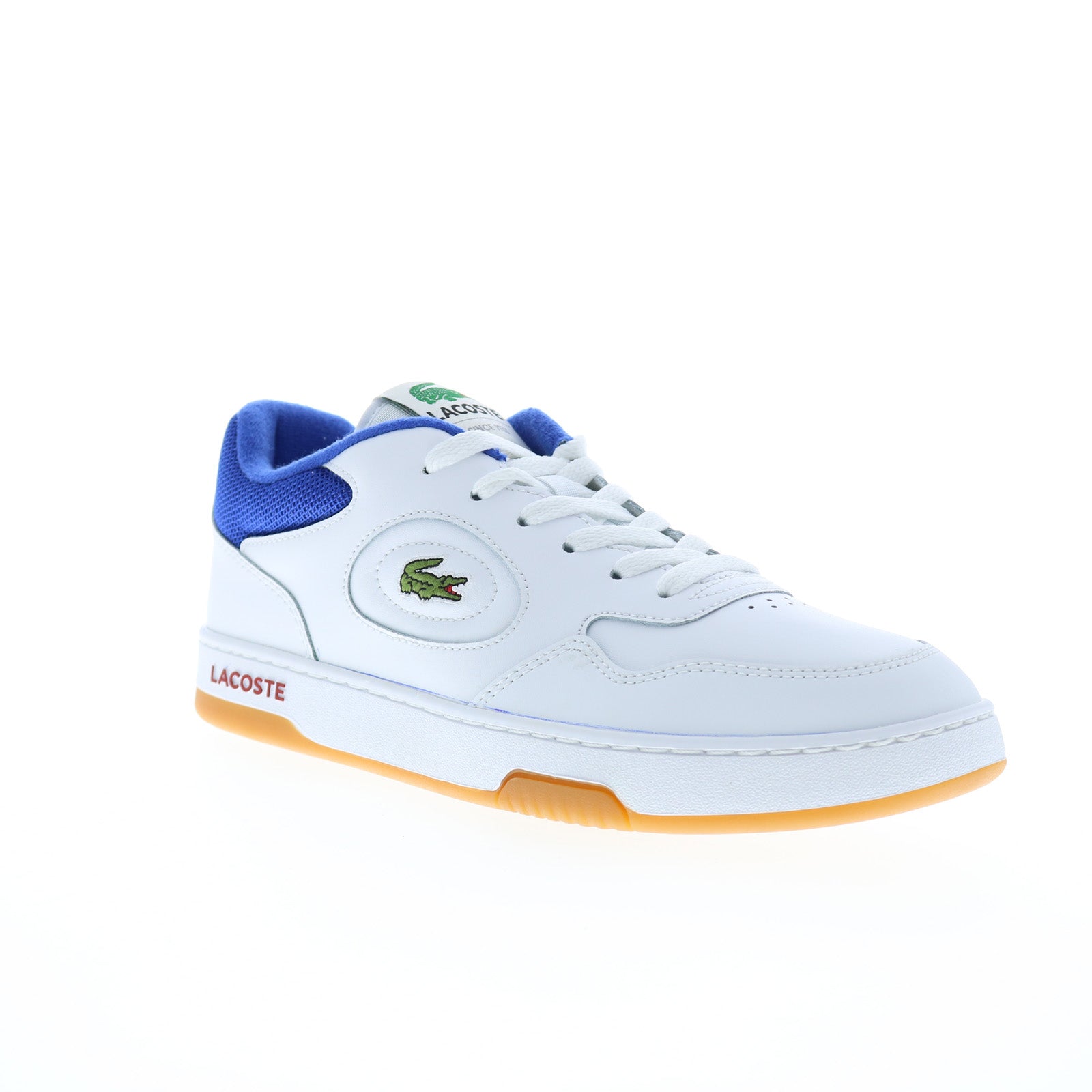 Lacoste Lineset 124 1 SMA Mens White Leather Lifestyle Sneakers Shoes