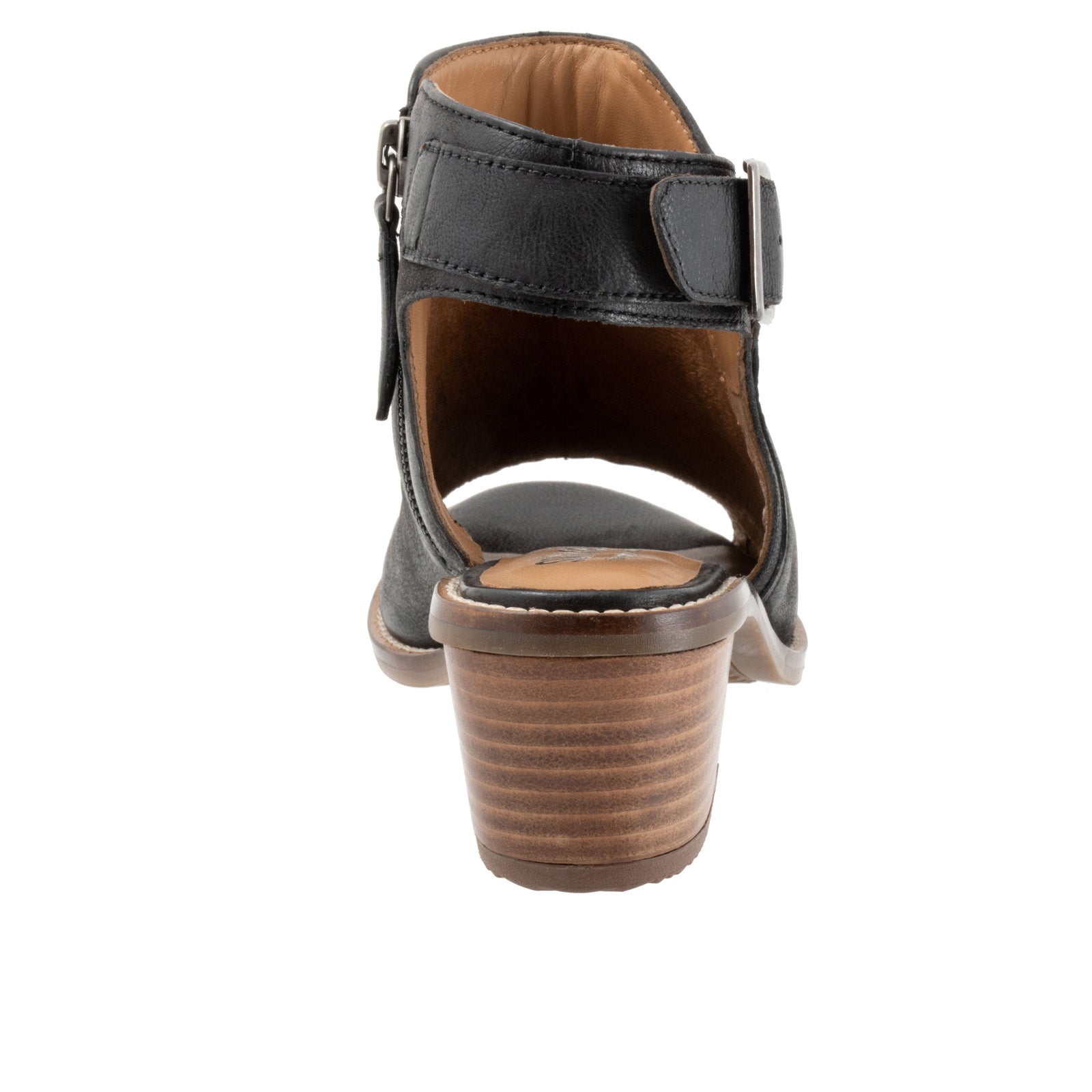 Softwalk Novara S2314-004 Womens Black Narrow Leather Heeled Sandals Boots