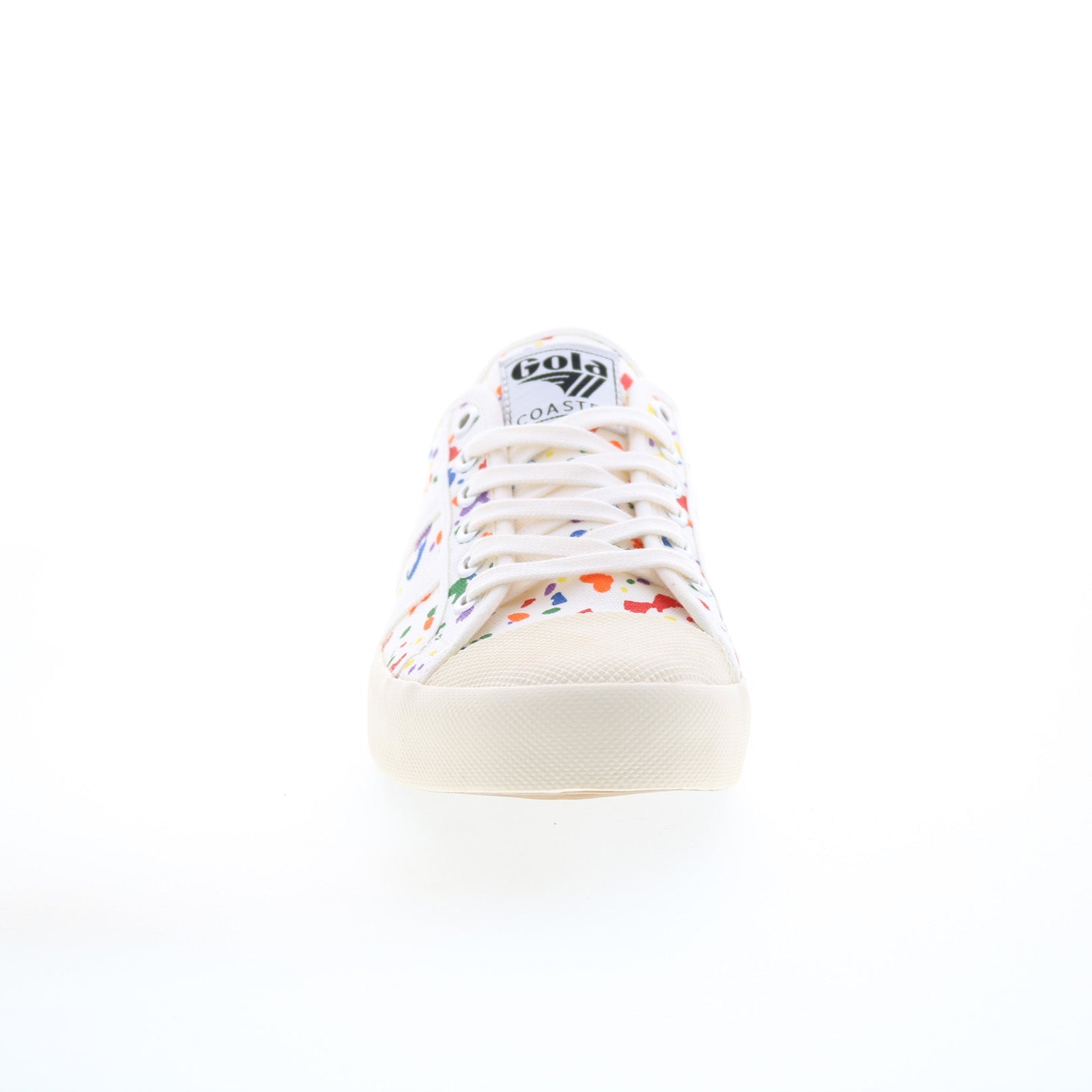 Gola Coaster Splatter CLB014 Womens Beige Canvas Lifestyle Sneakers Shoes