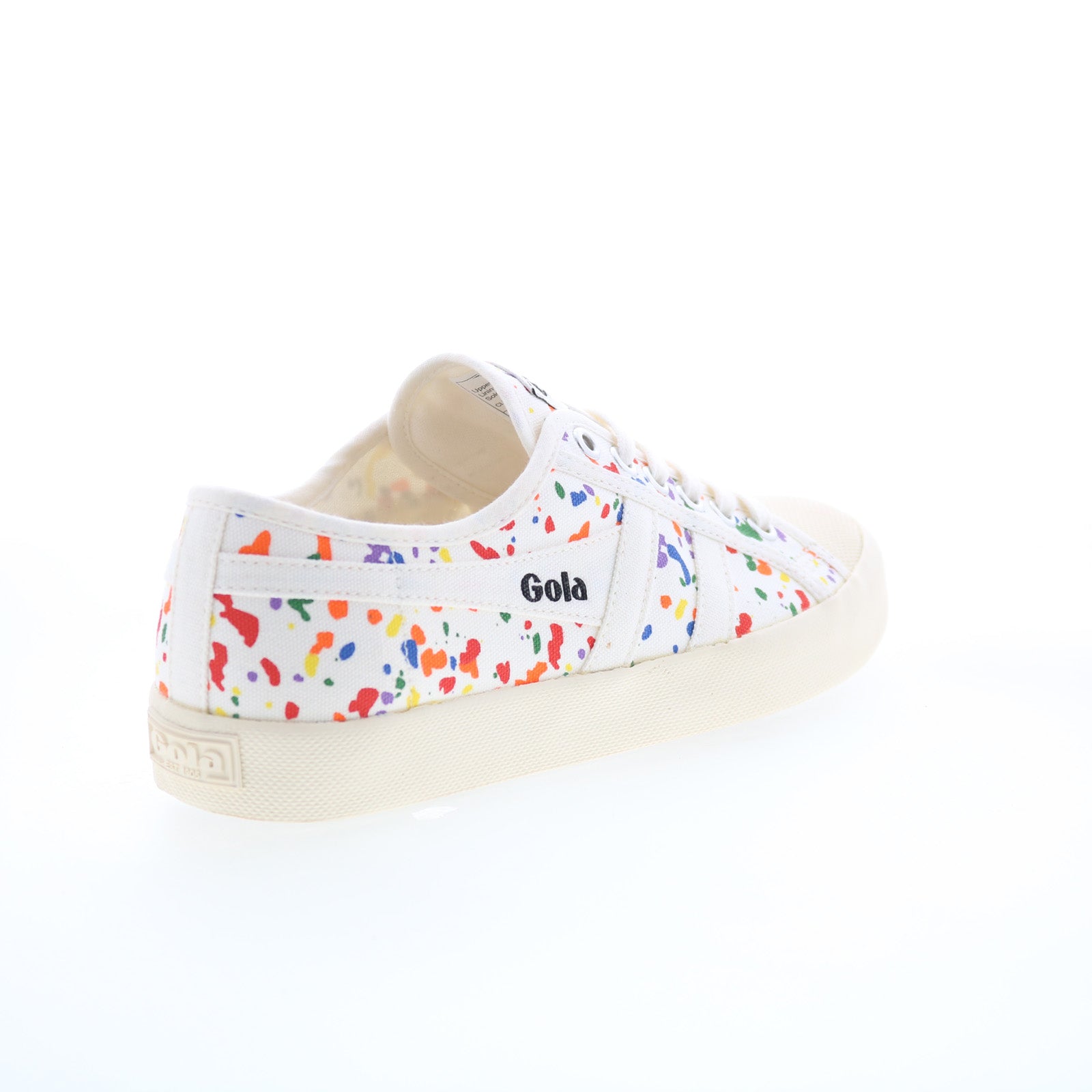 Gola Coaster Splatter CLB014 Womens Beige Canvas Lifestyle Sneakers Shoes