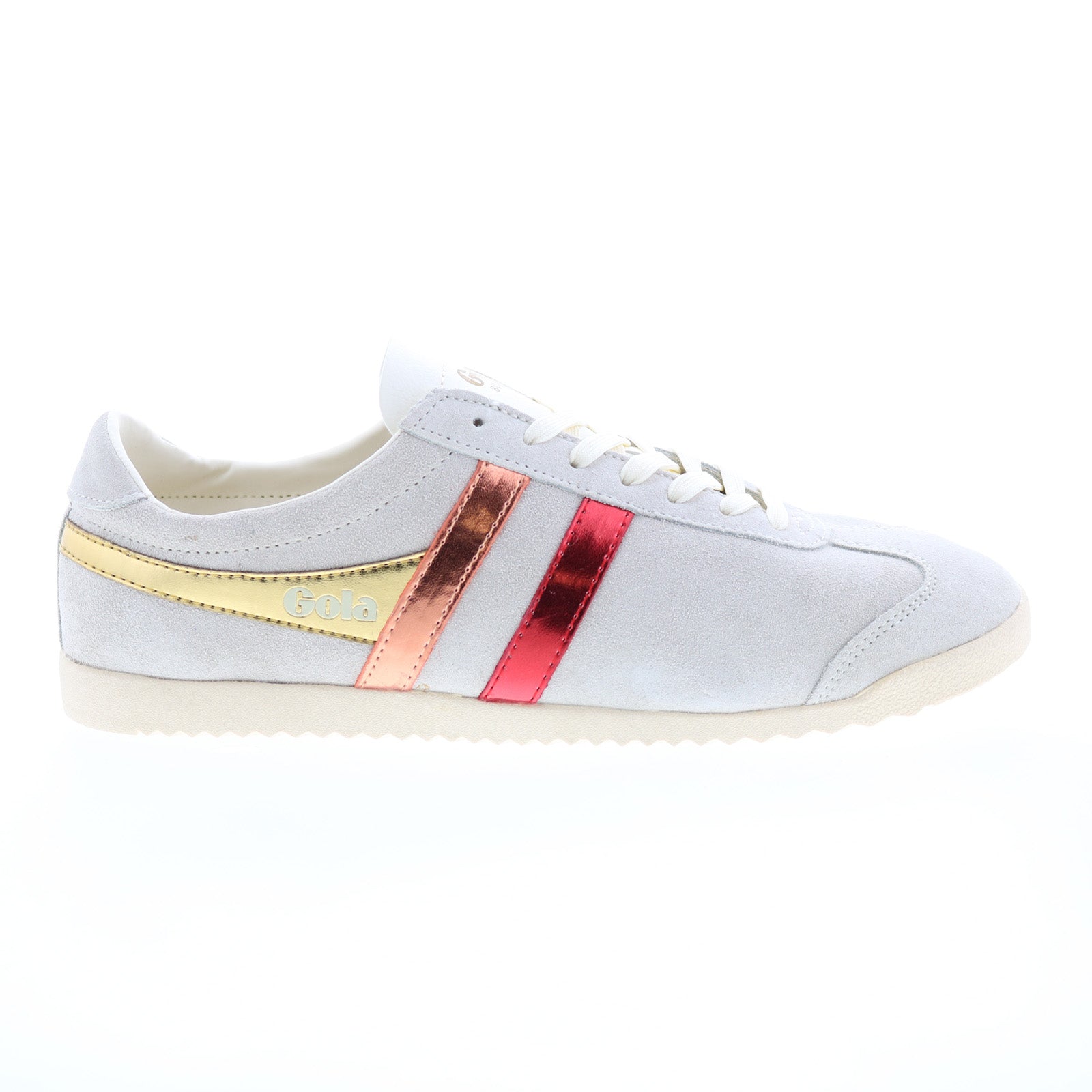 Gola Bullet Flare CLA322 Womens Gray Suede Lace Up Lifestyle Sneakers Shoes