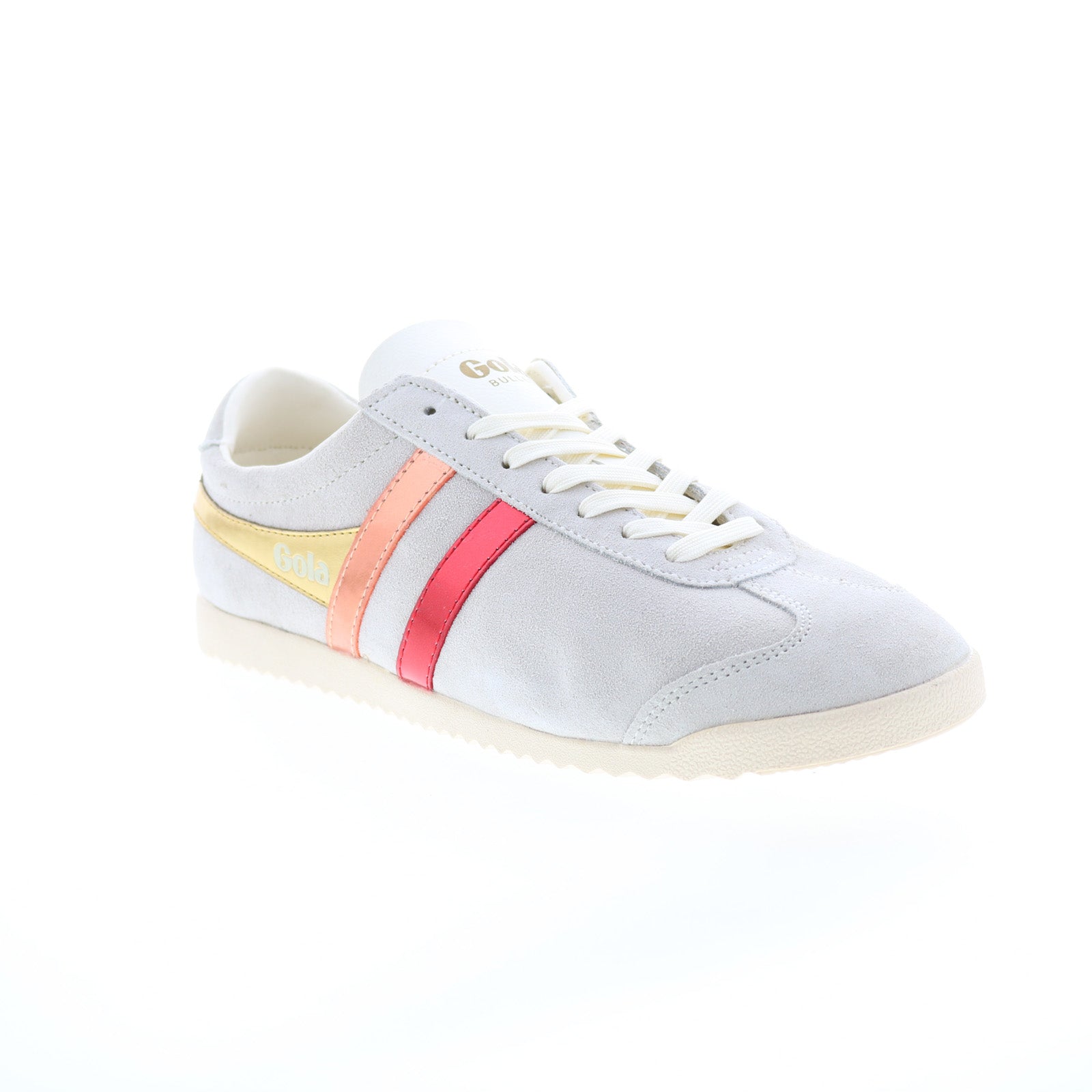 Gola Bullet Flare CLA322 Womens Gray Suede Lace Up Lifestyle Sneakers Shoes