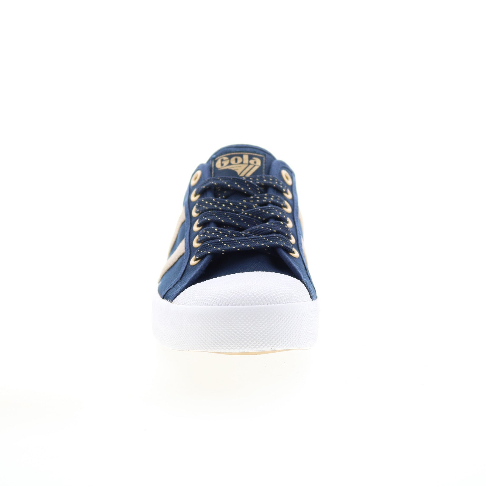 Gola Coaster CLA561 Womens Blue Canvas Lace Up Lifestyle Sneakers Shoes