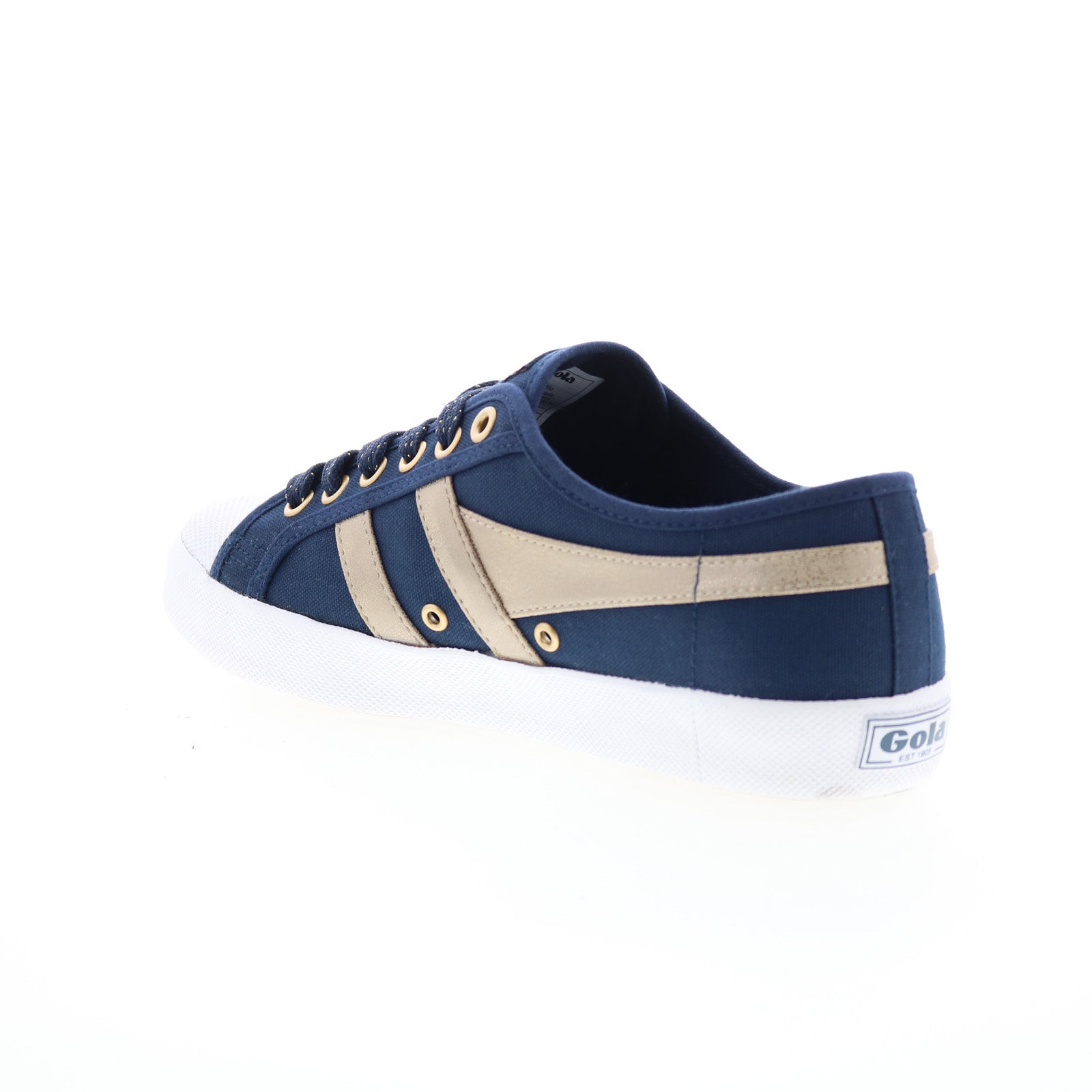 Gola Coaster CLA561 Womens Blue Canvas Lace Up Lifestyle Sneakers Shoes