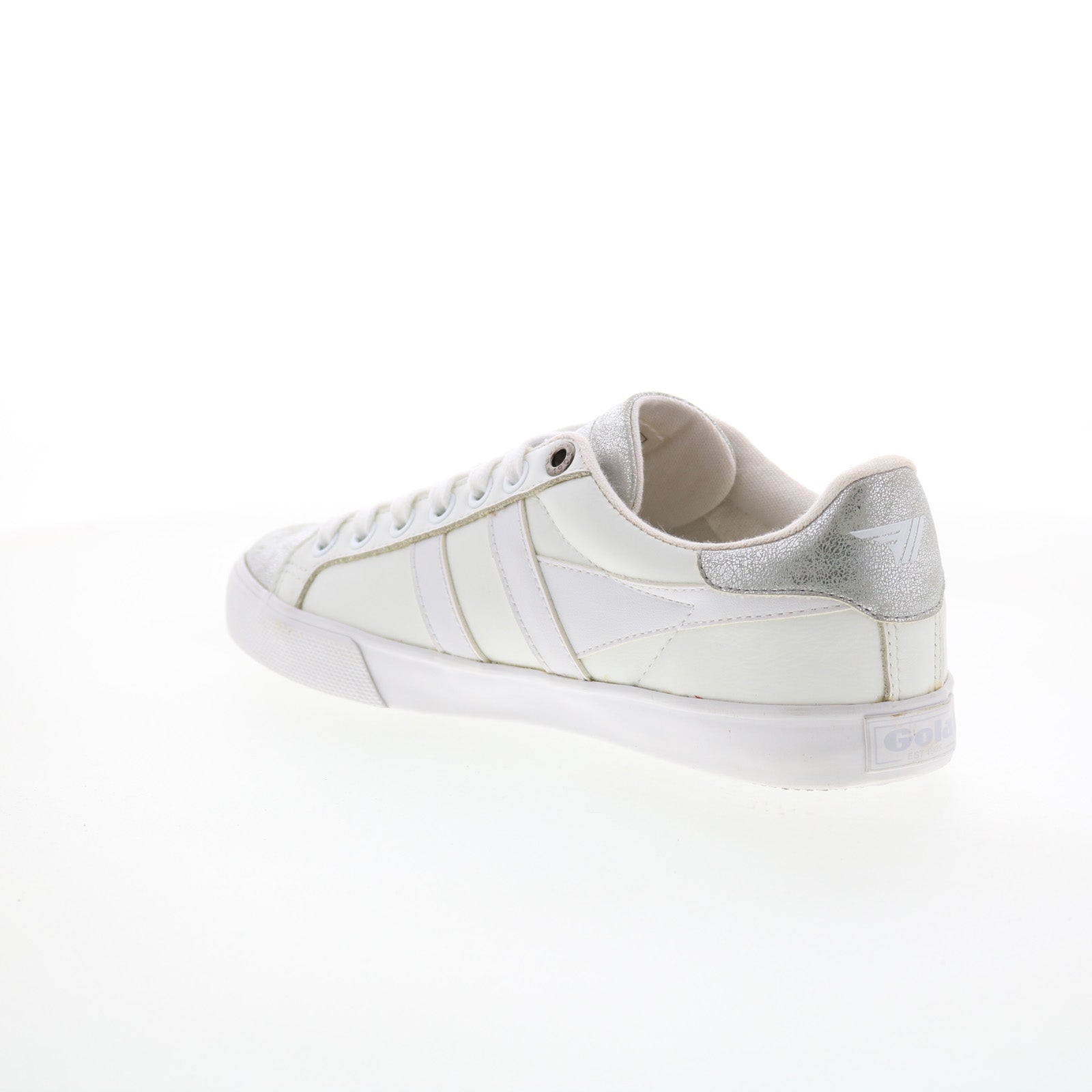 Gola Orchid CLA668 Womens White Leather Lace Up Lifestyle Sneakers Shoes