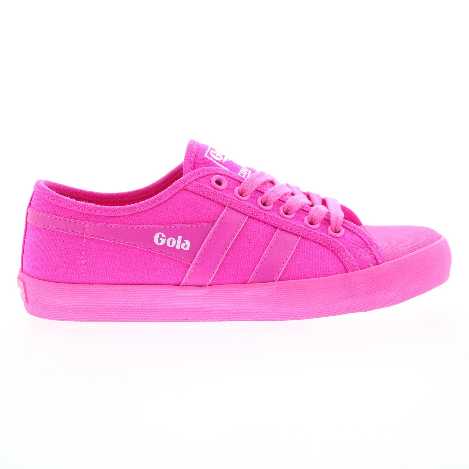 Gola Coaster CLA669 Womens Pink Canvas Lace Up Lifestyle Sneakers Shoes