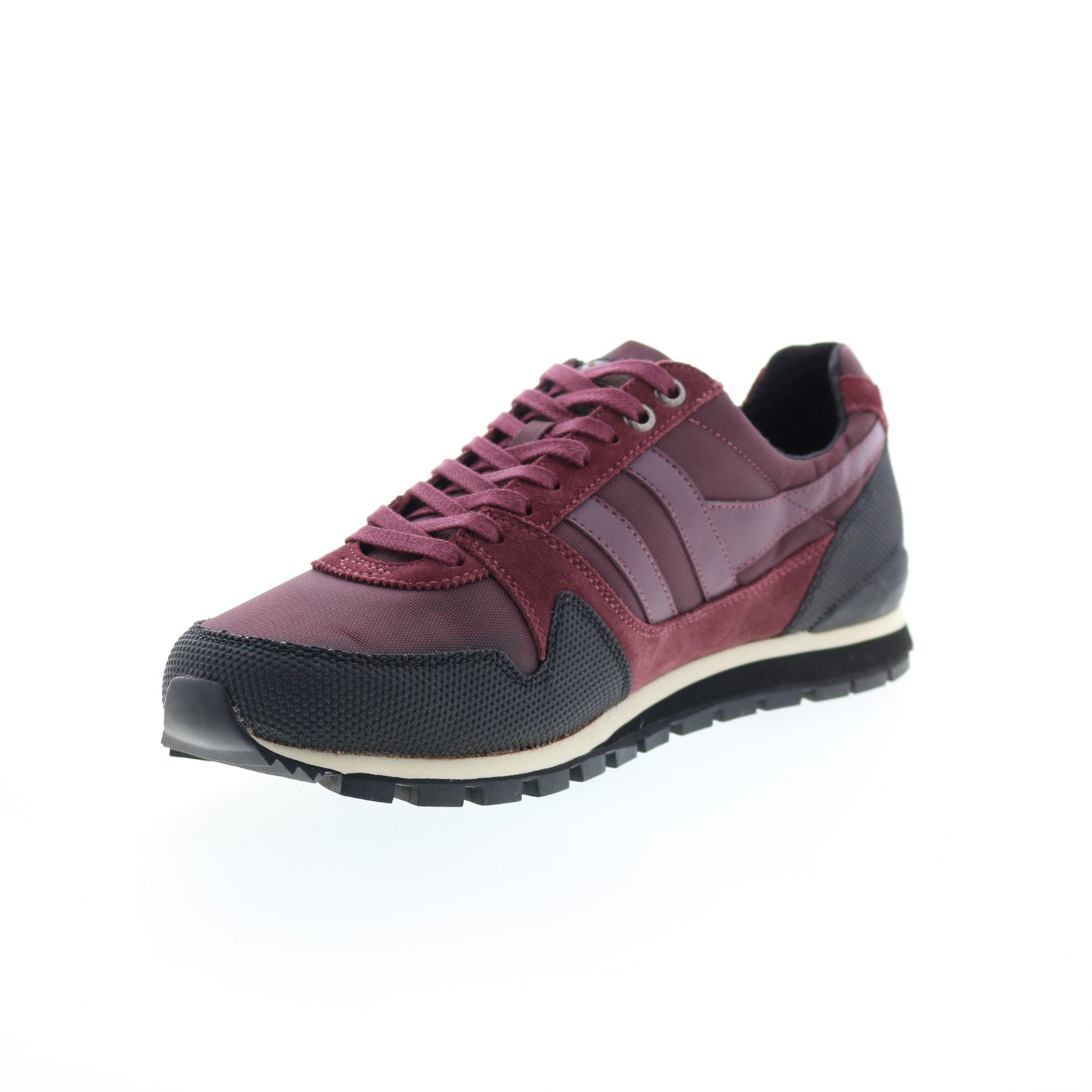 Gola Ridgerunner Ii CMA147 Mens Burgundy Canvas Lifestyle Sneakers Shoes