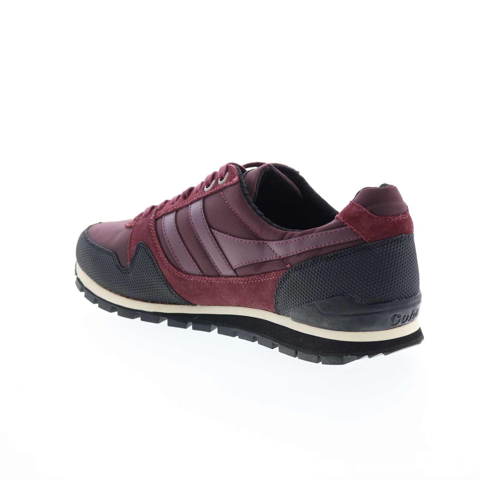 Gola Ridgerunner Ii CMA147 Mens Burgundy Canvas Lifestyle Sneakers Shoes